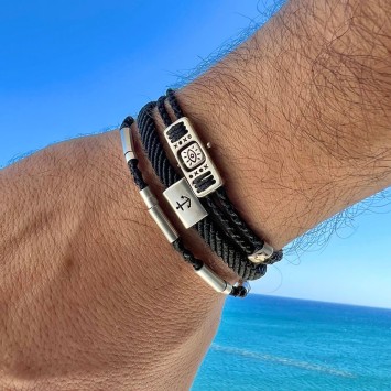 Βραχιόλι "Κομποσκοίνι Silver Rings SM"