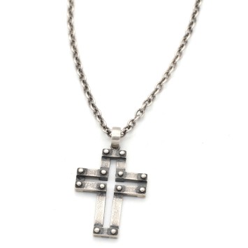 Necklace "Cross 12 Pins CH"