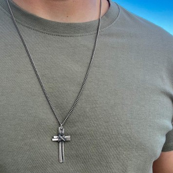 Necklace "Cross 2X2 CH"