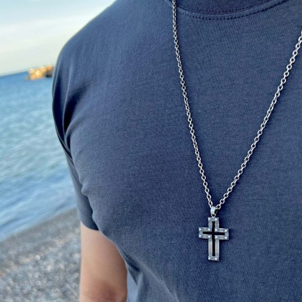 Necklace "Cross 12 Pins CH"