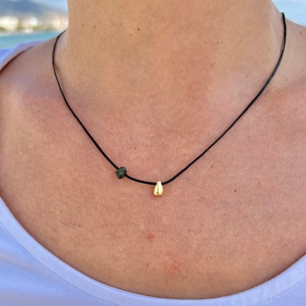 Necklace "Minimal Little Drop G"