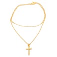 Necklace "Cross C G"