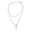 Necklace "Cross C"