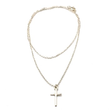 Necklace "Cross C"