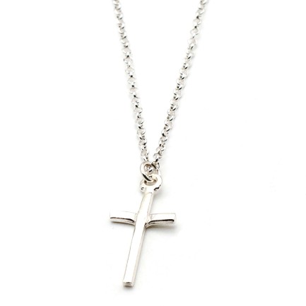 Necklace "Cross C"