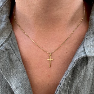 Necklace "Cross C G"