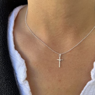 Necklace "Cross C"