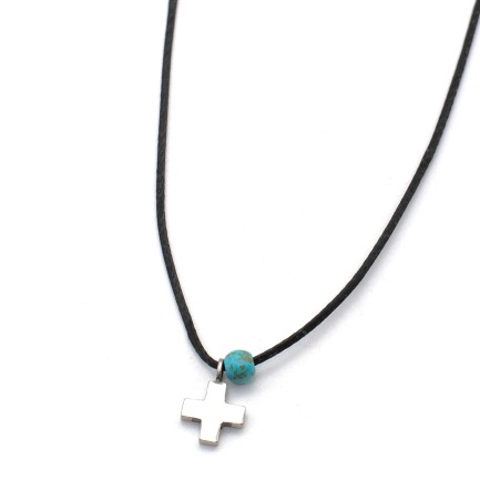 Necklace "Minimal Little Cross"