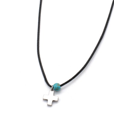 Necklace "Minimal Little Cross"