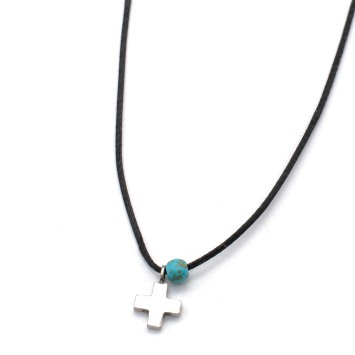 Necklace "Minimal Little Cross"