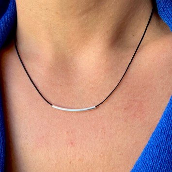 Necklace "Minimal Little Bar S"