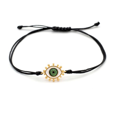 Βραχιόλι "Ματάκι Μου ΒΛ G" - Πετρόλ