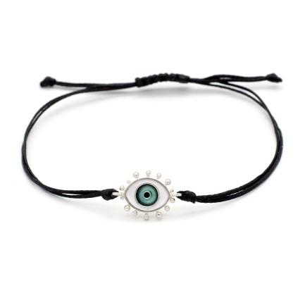 Βραχιόλι "Ματάκι Μου ΒΛ" - Πετρόλ