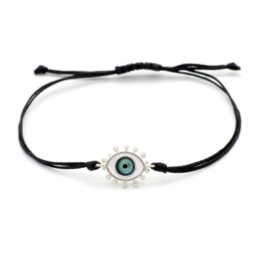Βραχιόλι "Ματάκι Μου ΒΛ" - Πετρόλ