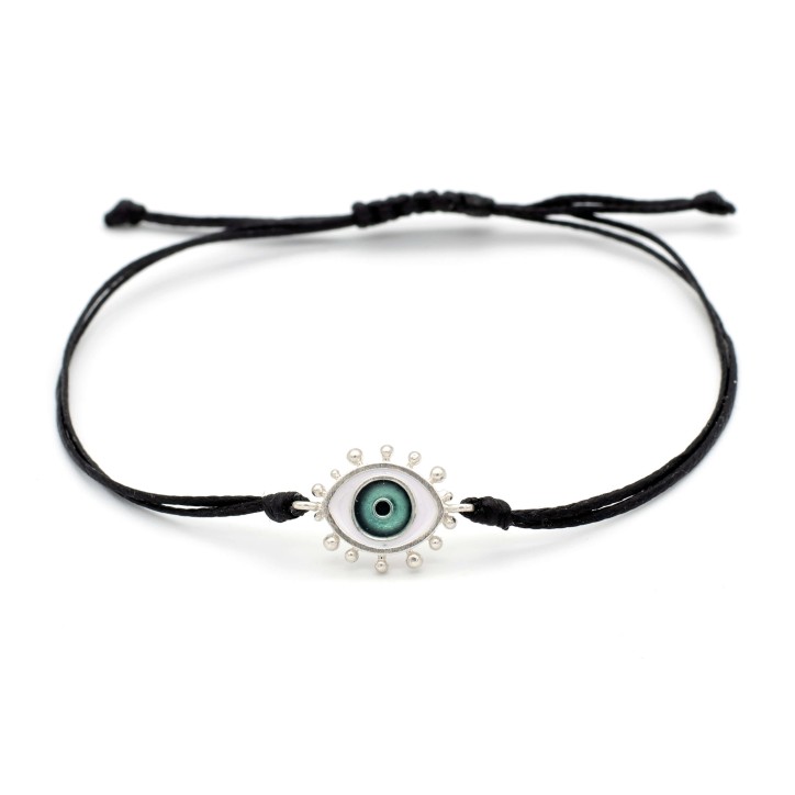 Βραχιόλι "Ματάκι Μου ΒΛ" - Πετρόλ