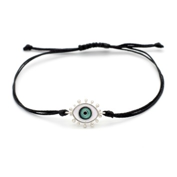 Βραχιόλι "Ματάκι Μου ΒΛ" - Πετρόλ