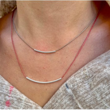 Necklace "Minimal Little Bar S"