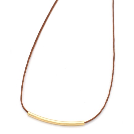 Necklace "Minimal Little Bar S G"