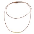 Necklace "Minimal Little Bar S G"