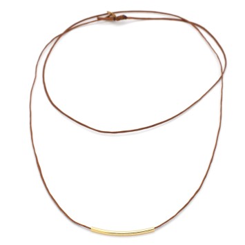 Necklace "Minimal Little Bar S G"