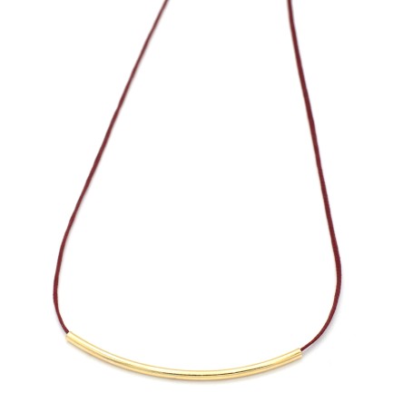 Necklace "Minimal Little Bar G"