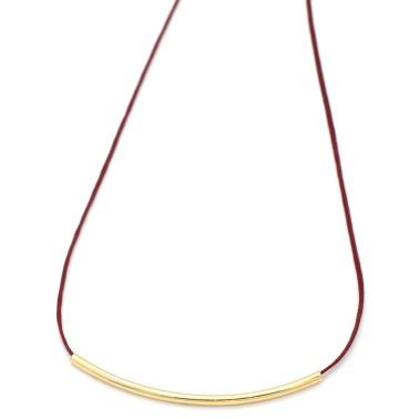 Necklace "Minimal Little Bar G"