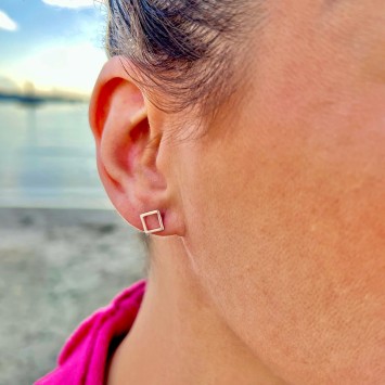 Earrings - My Little Quadrilateral P - Studs