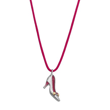 Κολιέ - "Γοβάκι" - Φούξια