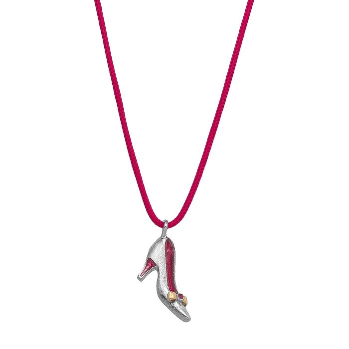 Κολιέ - "Γοβάκι" - Φούξια