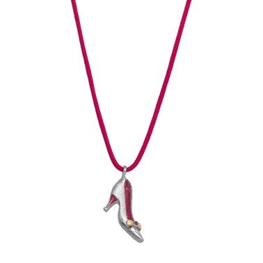 Κολιέ - "Γοβάκι" - Φούξια