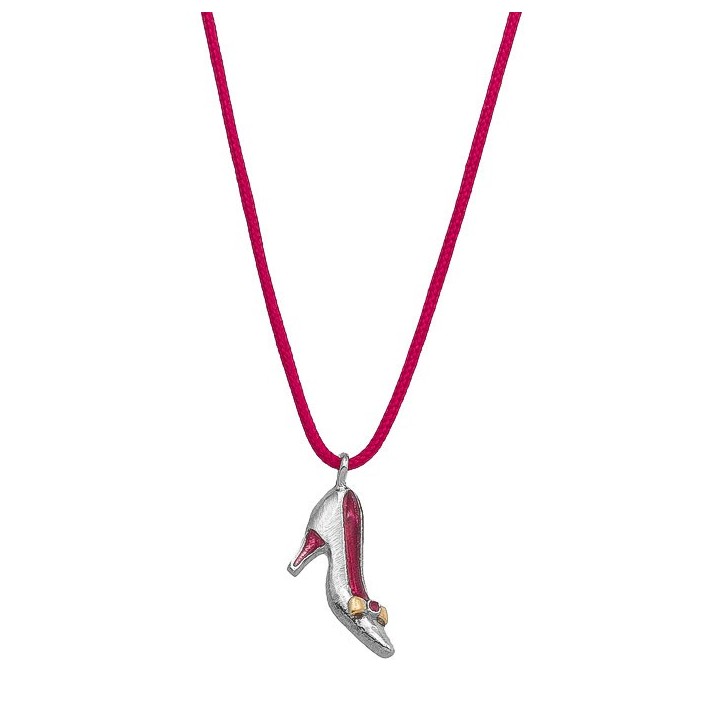 Κολιέ - "Γοβάκι" - Φούξια