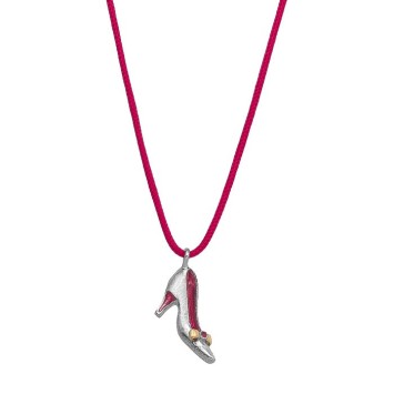 Κολιέ - "Γοβάκι" - Φούξια