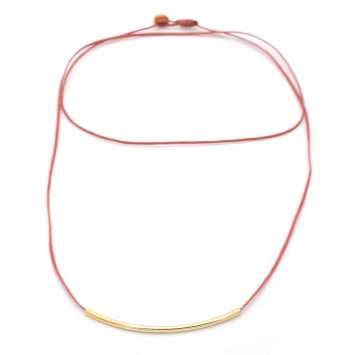 Necklace "Minimal Little Bar G"