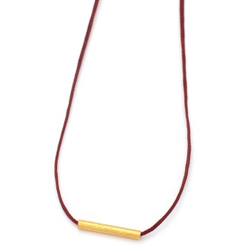 Necklace "Minimal Little Bar Ζ G"