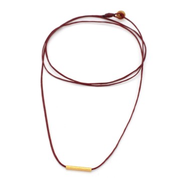 Necklace "Minimal Little Bar Ζ G"