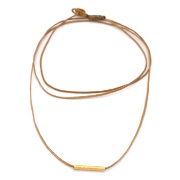 Necklace "Minimal Little Bar Ζ G"