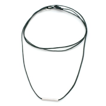 Necklace "Minimal Little Bar Ζ"