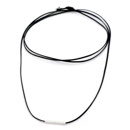 Necklace "Minimal Little Bar Ζ"