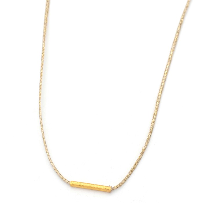 Necklace "Minimal Little Bar Ζ G"