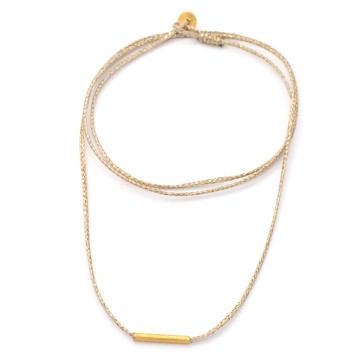 Necklace "Minimal Little Bar Ζ G"