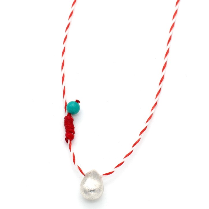 Necklace "Little March - Minimal Drop"