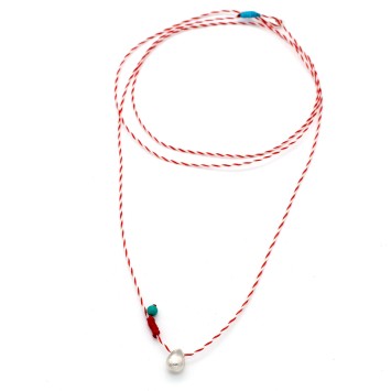 Necklace "Little March - Minimal Drop"