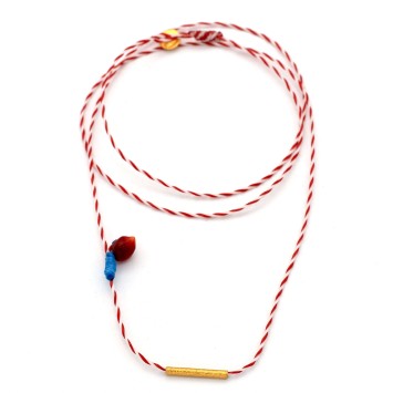 Necklace "Minimal Little Bar Z G"