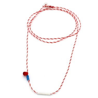 Necklace "Minimal Little Bar Z"