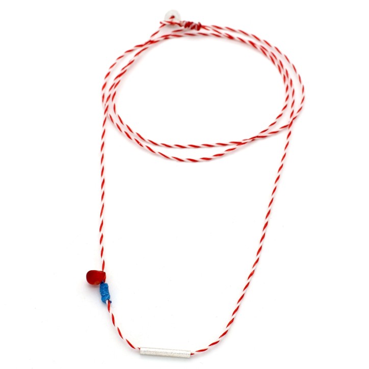 Necklace "Minimal Little Bar Z"