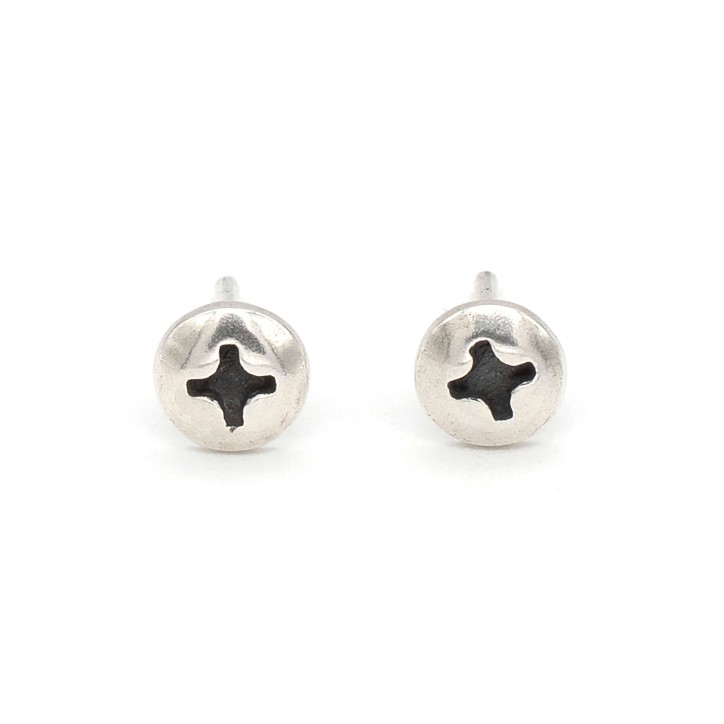 Earrings "Cross B"