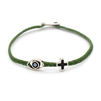Βραχιόλι "Μάτι Σταυρός ΑΜ"