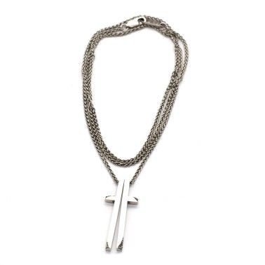 Necklace "Cross Bisector CH"