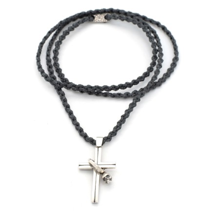 Necklace "Skeleton Cross"