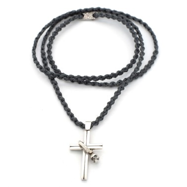 Necklace "Skeleton Cross"